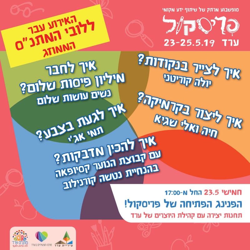 איך עושים דברים? הפנינג פתיחה בלובי המתנס הממוזג