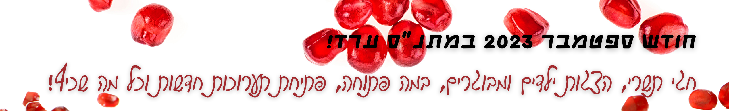 לכל האירועים של ספטמבר לחצו כאן!